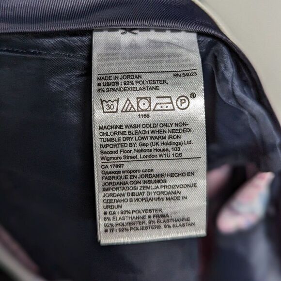 Banana Republic NWT Size 14 Pink Floral Avery Mid Rise Straight Cropped Pant - Picture 9 of 11